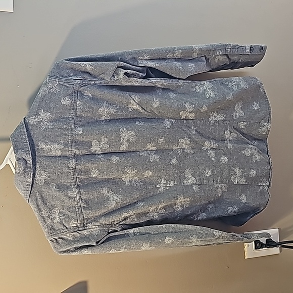 Eddie Bauer Pinecone Gray Button Up Flannel - Picture 4 of 4